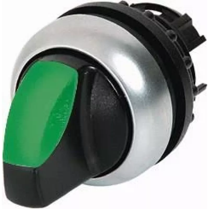 Eaton M22-WLK3-G interruptor de palanca, negro/verde/plata 216837