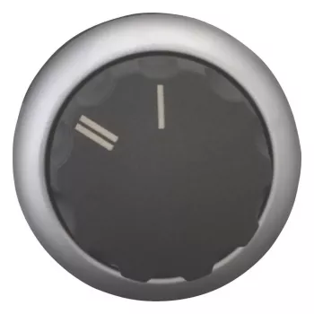 Eaton M22-WR-X92 selector, 2 posiciones, enclavado, botón giratorio, negro