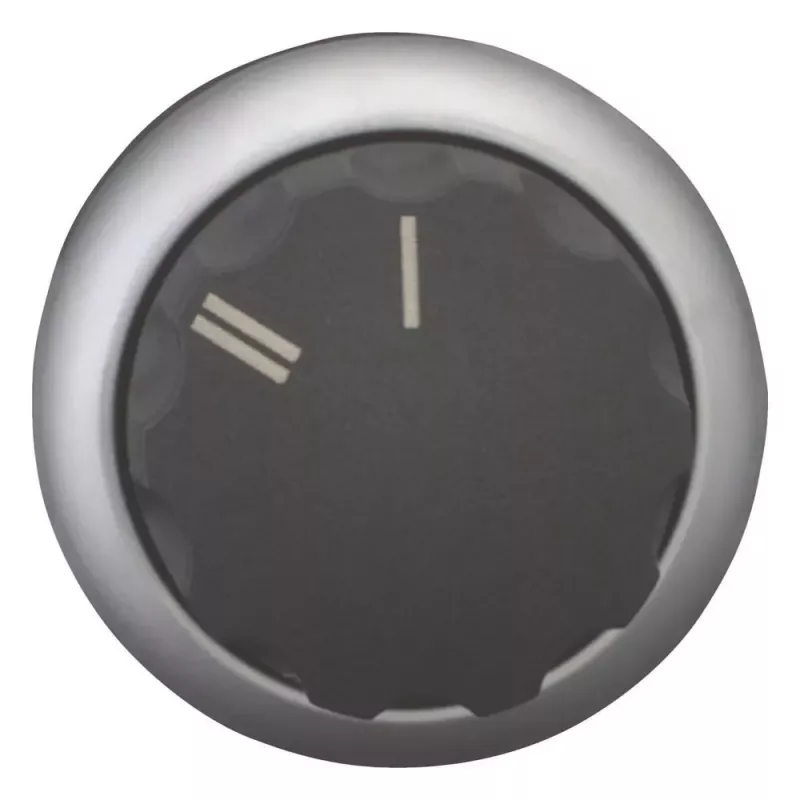 Eaton M22-WR-X92 selector, 2 posiciones, enclavado, botón giratorio, negro