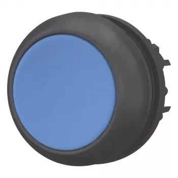 Eaton M22S-D-B accionamiento de pulsador plano, azul, 22,5 mm, momentáneo 216601