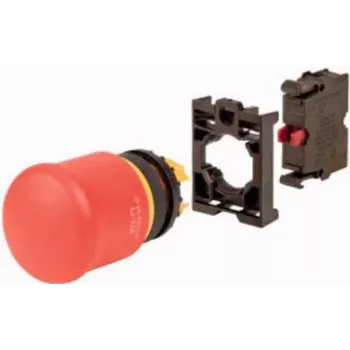Eaton M22-PV-K01-BVP pulsador de parada de emergencia, 1 NC, desenclavamiento por tracción, IP66 110938