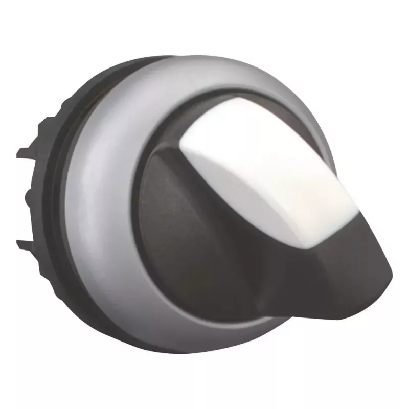 Eaton M22-WKV selector giratorio, mando, posición en V, con enclavamiento, IP66, negro/gris 216874