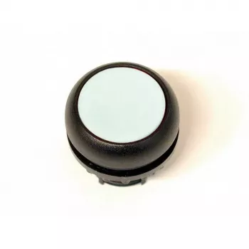 Eaton M22S-DR-X actuador de pulsador plano con función de enclavamiento, negro, anillo titanio, 22,5 mm 216627