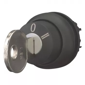 Eaton M22S-WRS3 selector accionado por llave, 3 posiciones, enclavado, negro 216901