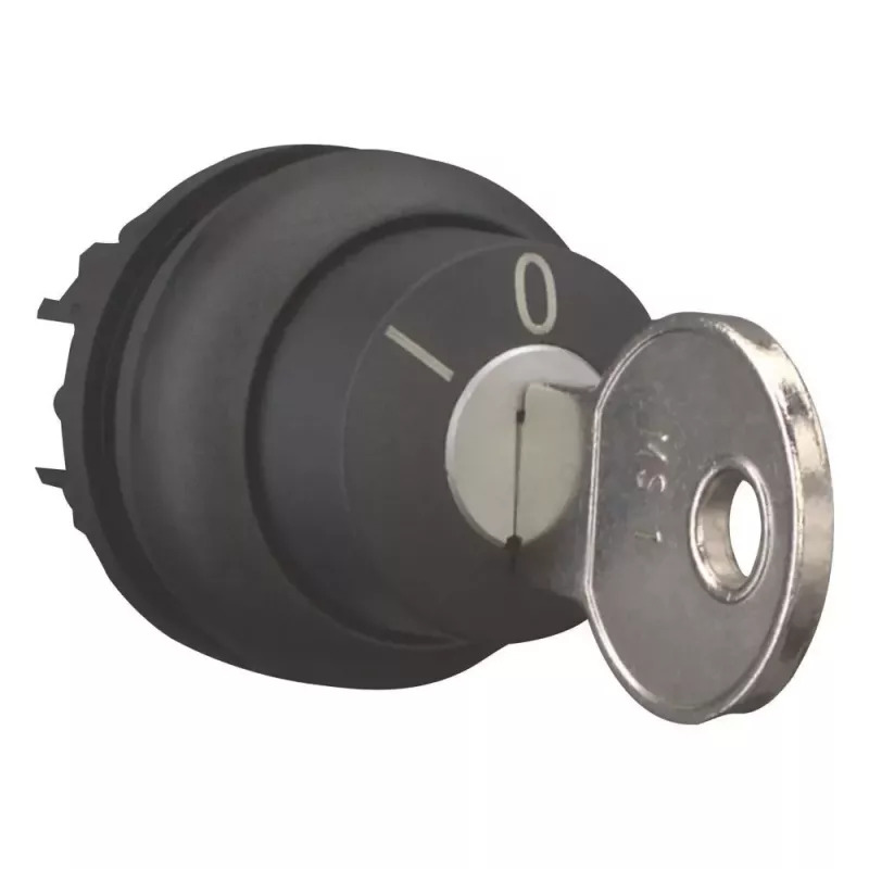 Eaton M22S-WRS3 selector accionado por llave, 3 posiciones, enclavado, negro 216901
