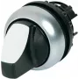 Eaton M22-WRLK3-W actuador de interruptor basculante de 3 posiciones, plástico, palanca blanca, embellecedor titanio 216843-BK