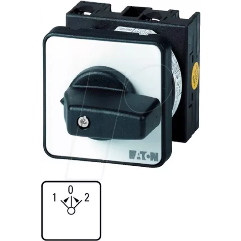 Eaton T0-3-8228/E interruptor de leva 3 polos, 20 A, ON-OFF, negro 015112