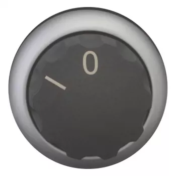 Eaton M22-W accionamiento de selector, 3 posiciones enclavamiento, negro, anillo frontal de plástico, montaje 22,5 mm