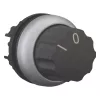 Eaton M22-W actuador de selector, anillo frontal de plástico, negro