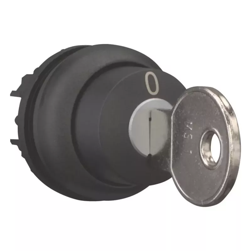 Eaton M22S-WS interruptor selector de llave, 2 posiciones, enclavamiento, negro 216882