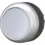 Eaton M22-DRL-W actuador de pulsador luminoso, plano, con enclavamiento, negro/metálico/blanco
