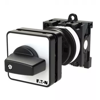 Eaton T0-1-15431/Z interruptor rotativo 1 polo 20A 690V AC montaje empotrado negro/blanco 029364