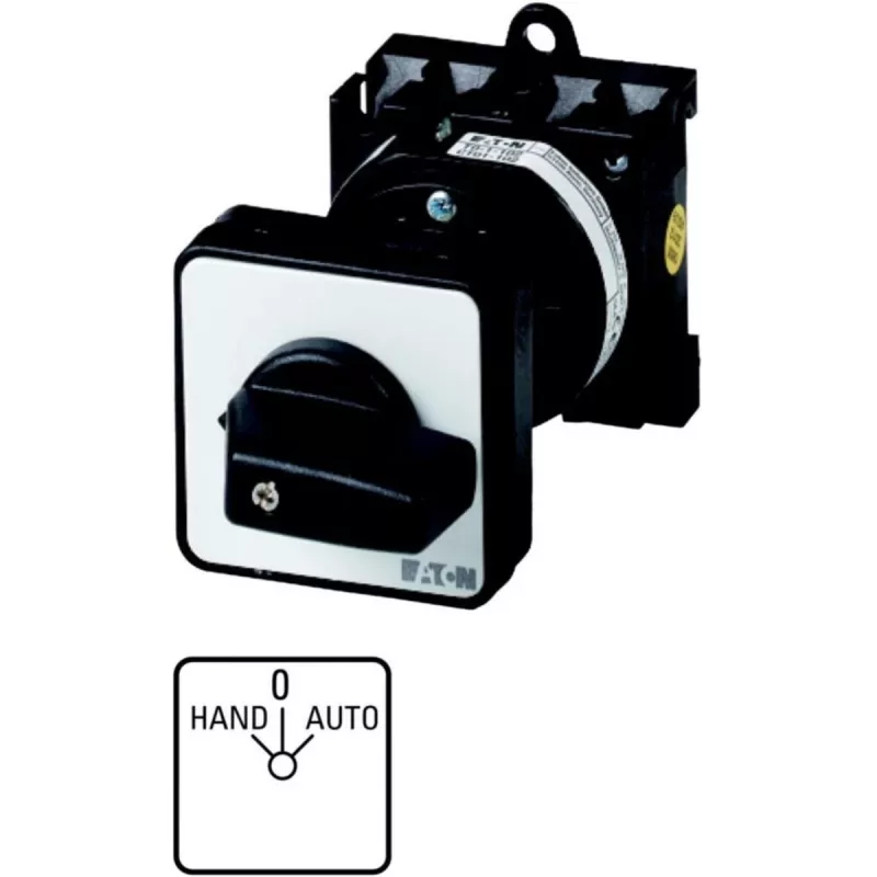 Eaton T0-1-15431/Z interruptor, unipolar, negro/blanco