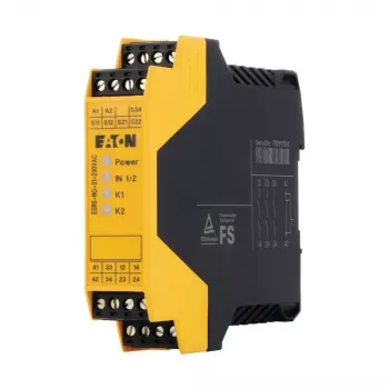 Eaton ESR5-NO-31-230VAC relé de seguridad, 230V AC, 3 contactos de seguridad NA, 1 contacto auxiliar NC, carril DIN 119380