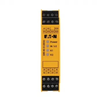 Eaton ESR5-NO-31-230VAC relé de seguridad, 230V AC, 3 contactos de seguridad NA, 1 contacto auxiliar NC, carril DIN 119380