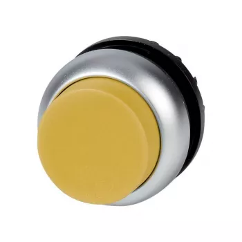 Eaton M22-DLH-Y accionamiento de pulsador iluminado, elevado, amarillo, liso 216971