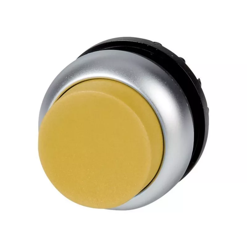 Eaton M22-DLH-Y accionamiento de pulsador iluminado, elevado, amarillo, liso 216971