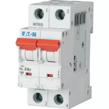 Eaton PXL-B10/2 interruptor automático, 1 polo, curva B, 10 A, 6 kA, montaje en carril DIN 236227