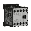 Eaton DILEM12-10 minicontactor, 3 polos, 12 A, bobina 230 V 50 Hz / 240 V 60 Hz, 1 contacto auxiliar NA, IP20, negro/blanco 127075