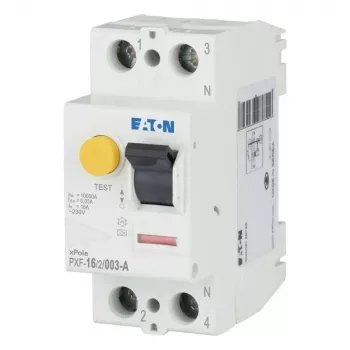 Eaton PXF-16/2/003-A interruptor diferencial (RCCB), 2 polos, 16 A, 30 mA, tipo A, 230 V AC 236730