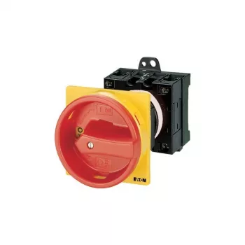 Eaton T0-2-1/V/SVB interruptor de leva bloqueable 20 A 1 polo 90° rojo/amarillo