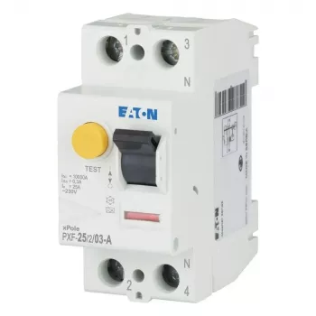 Eaton PXF-25/2/03-A interruptor diferencial (RCCB) 25 A 2 polos 30 mA tipo A 236746