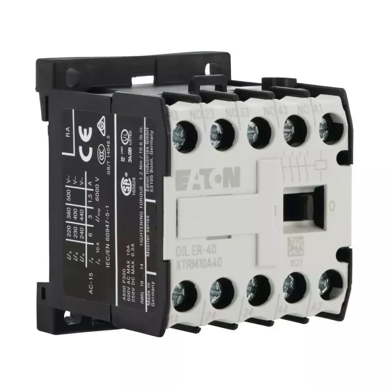 Eaton DILER-40 relé auxiliar, 4 NA, bobina 230 V AC 052725
