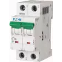 Eaton PXL-B6/2 interruptor automático magnetotérmico (MCB), 2 polos, característica B, 6 A, 10 kA, carril DIN 236225