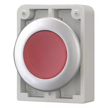 Eaton M30C-FDL-R pulsador redondo plano cromado rojo 182926