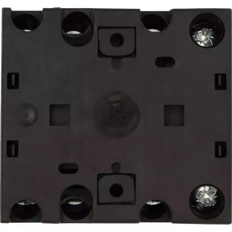 Eaton T0-3-8401/E interruptor rotativo ON-OFF 3 polos, 20 A, 690 V AC, empuñadura negra, montaje en panel frontal 091047