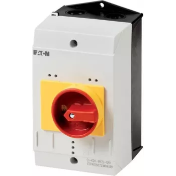 Eaton CI-K2-PKZ0-NA-GR carcasa vacía con interruptor de emergencia, 160 x 100 x 100 mm, amarillo/rojo 262681