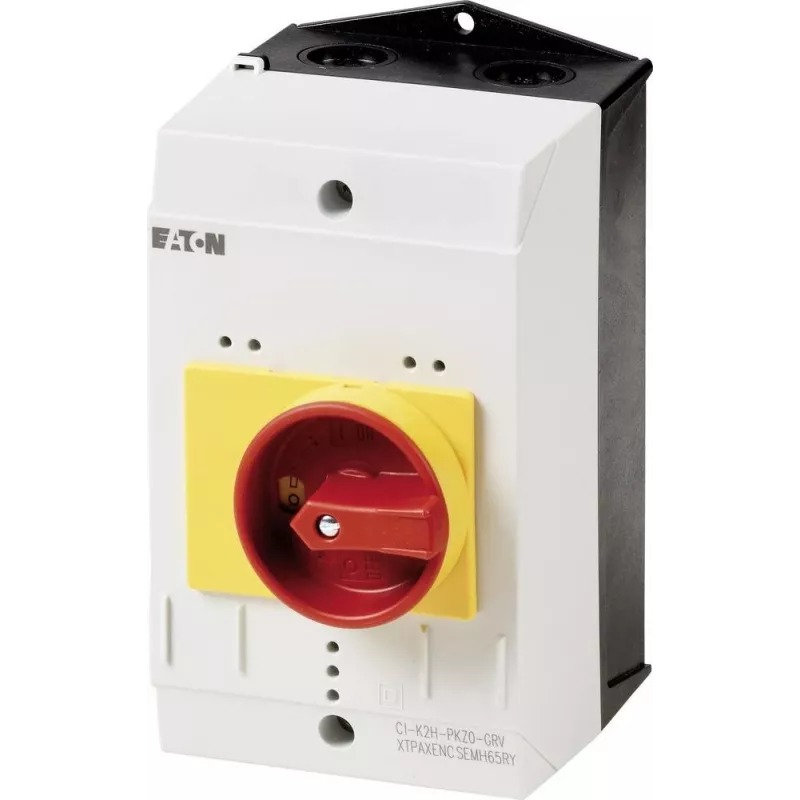 Eaton CI-K2-PKZ0-NA-GR carcasa vacía con interruptor de emergencia, 160 x 100 x 100 mm, amarillo/rojo 262681