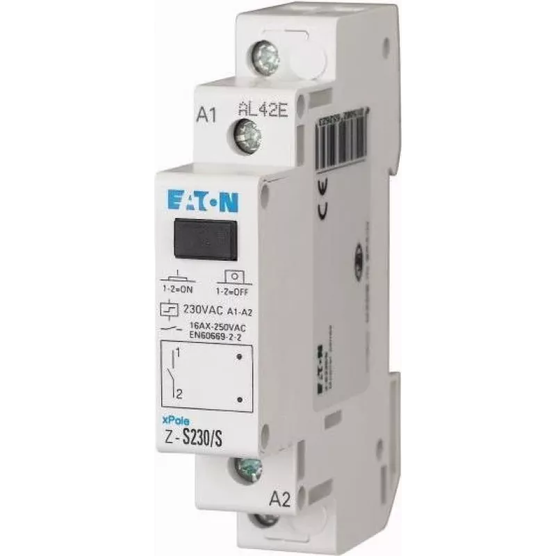 Eaton Z-S230/S minicontactor 2NO 230V AC 20A carril DIN 265262