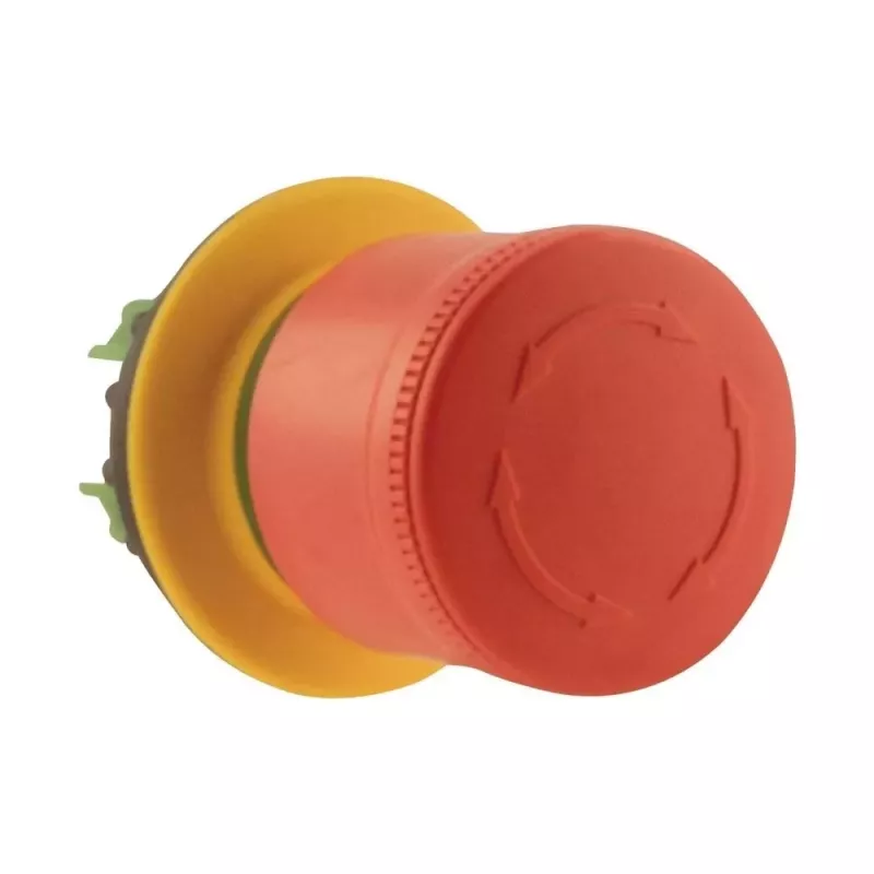 Eaton M22-PVT30 accionamiento de pulsador de parada de emergencia, enclavamiento por tracción, cabeza de seta roja, 38 mm, IP65/IP66/IP69 197536