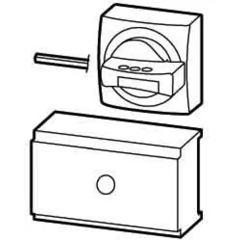 Eaton NZM2-XHBR empuñadura giratoria, roja, para interruptores automáticos NZM2/NZM3 266633