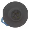 EATON conector macho recto M12 codificado A de 4 polos, conexión por tornillo, IP65/IP67, 230V/4A, carcasa de PBT, contactos dorados, cable 4-6mm 266135