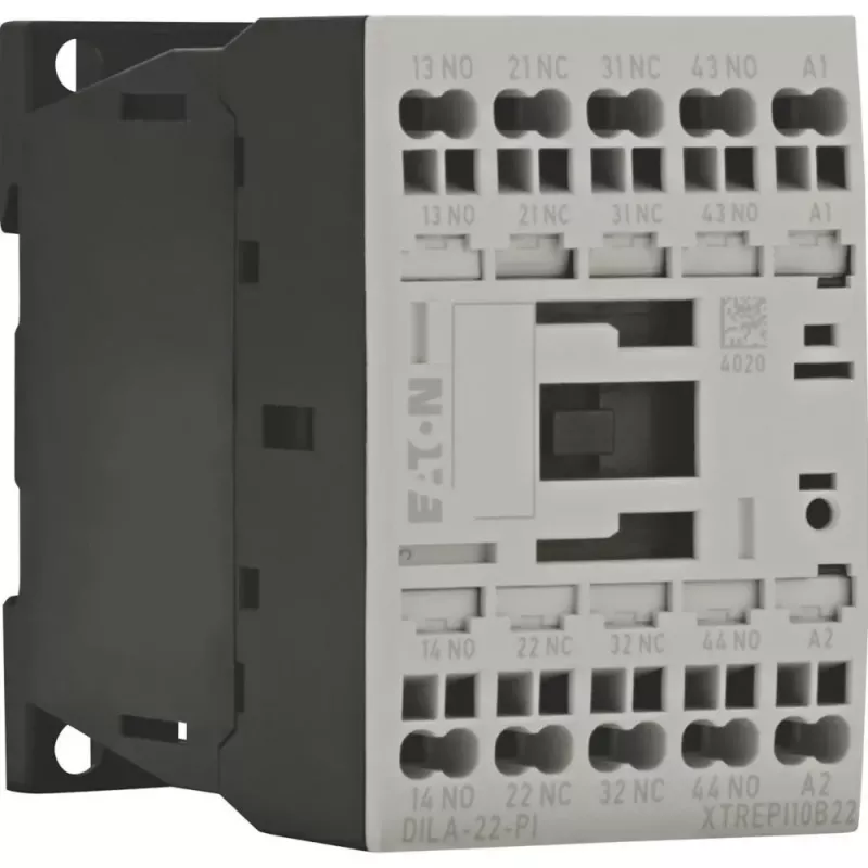 EATON DILA-22(24VDC)-PI contactor auxiliar, bobina 24 V DC, 2NO+2NC, conexiones push-in 199218