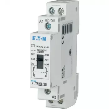 Eaton Z-TN24/SS interruptor de impulso, carril DIN, 2 NO + 1 NC, 20 A, 24 V AC/DC Y7-267976