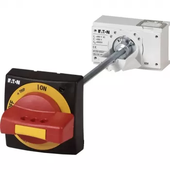 Eaton NZM1-XHBR empuñadura giratoria, negra/roja/amarilla, IP66, 85x85 mm, para NZM1/PN1/N(S)1 266632
