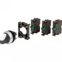Eaton M22-WRK-3K10-BVP interruptor selector, 3 posiciones, enclavamiento, mando giratorio negro, anillo frontal de plástico 110923