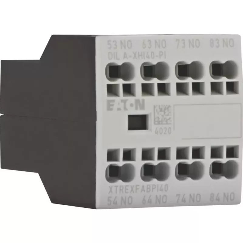 Eaton DILA-XHI40-PI bloque de contactos auxiliares, 4 contactos NA, montaje frontal, bornes push-in 199317