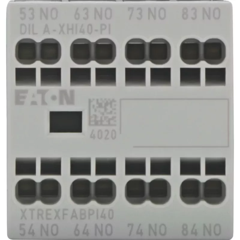 Eaton DILA-XHI40-PI bloque de contactos auxiliares, 4 contactos NA, montaje frontal, bornes push-in 199317
