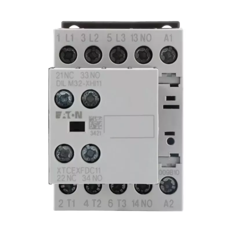 Eaton DILM9-21 contactor de potencia tripolar 4kW 400V AC bobina 230V 50Hz 2NO+1NC 276760