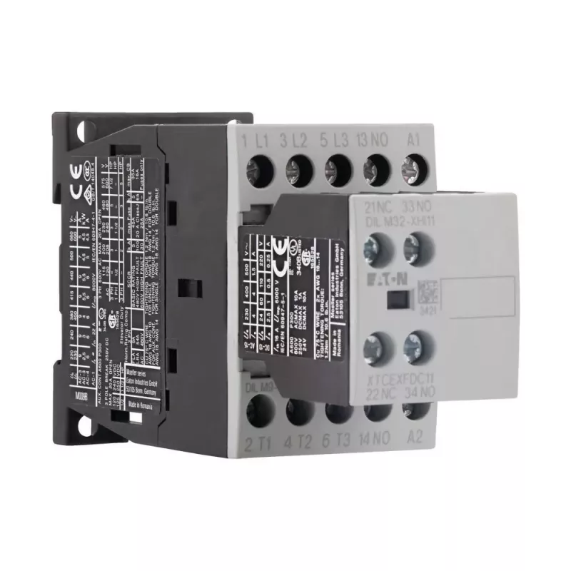 Eaton DILM9-21 contactor de potencia tripolar 4kW 400V AC bobina 230V 50Hz 2NO+1NC 276760