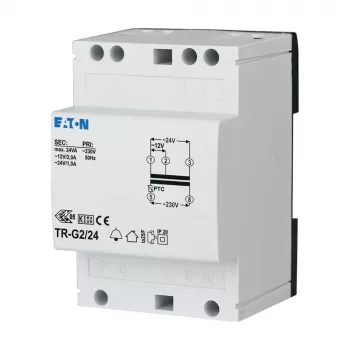 Eaton 272484 TR-G2 transformador de timbre 230V a 12-24V AC 2-1A carril DIN