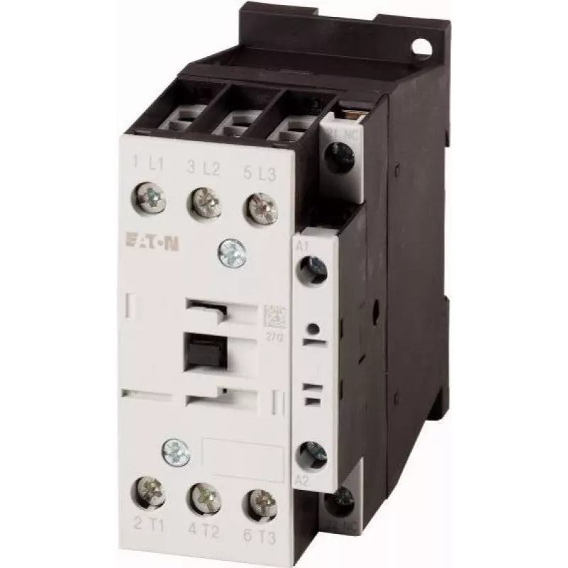 Eaton DILM17-01(RDC24) contactor de potencia, 3 polos, 17 A AC-3, bobina 24 V DC, 1 NC 277050
