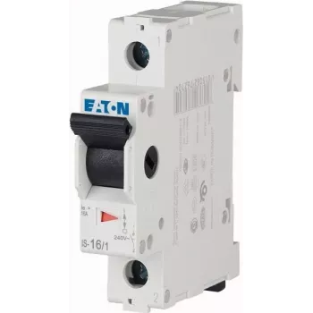 Eaton IS-16/1 interruptor seccionador, 1 polo, 16 A, 230/400 V AC, montaje en carril DIN 276254