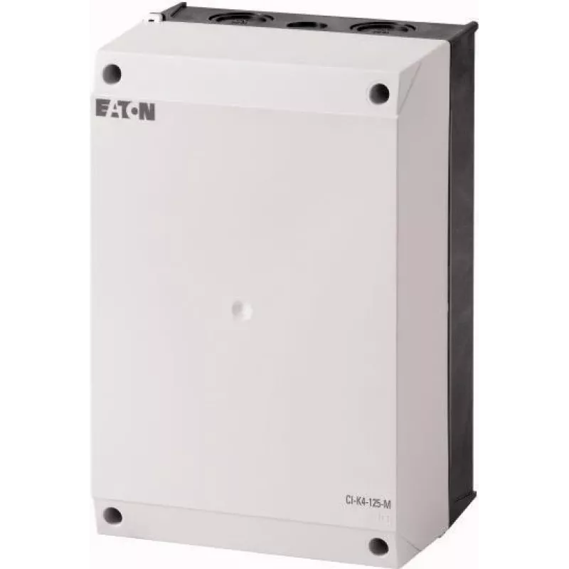 Eaton CI-K4-125 caja vacía para placa de montaje, 160 x 240 x 125 mm, gris claro (RAL 7035) / negro (RAL 9005) 206897