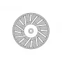 Donau Elektronik 1646 disco de corte diamantado 22 mm para metal, vidrio, epoxi, 1 ud.
