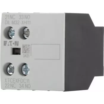 Eaton bloque de contactos auxiliares 1NO+1NC 2 polos montaje frontal para contactores DILM DILM32-XHI11 277376